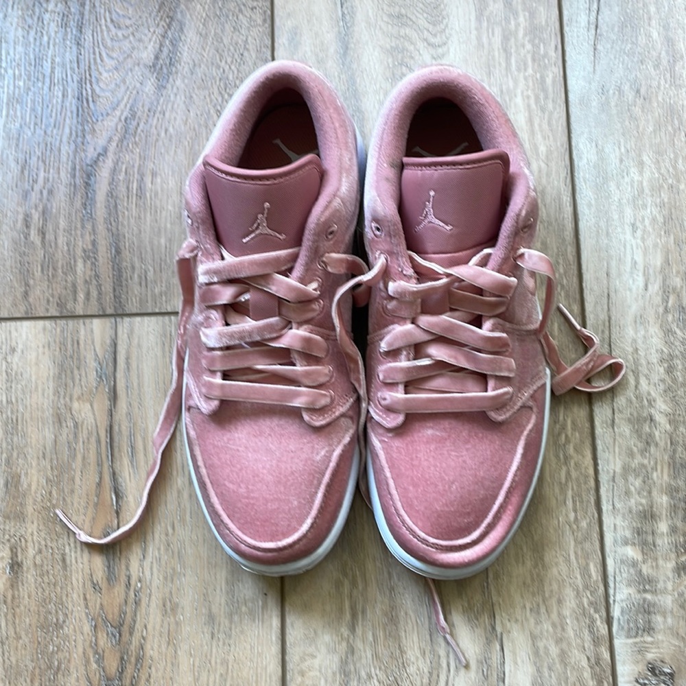Pink Velvet Air Jordans